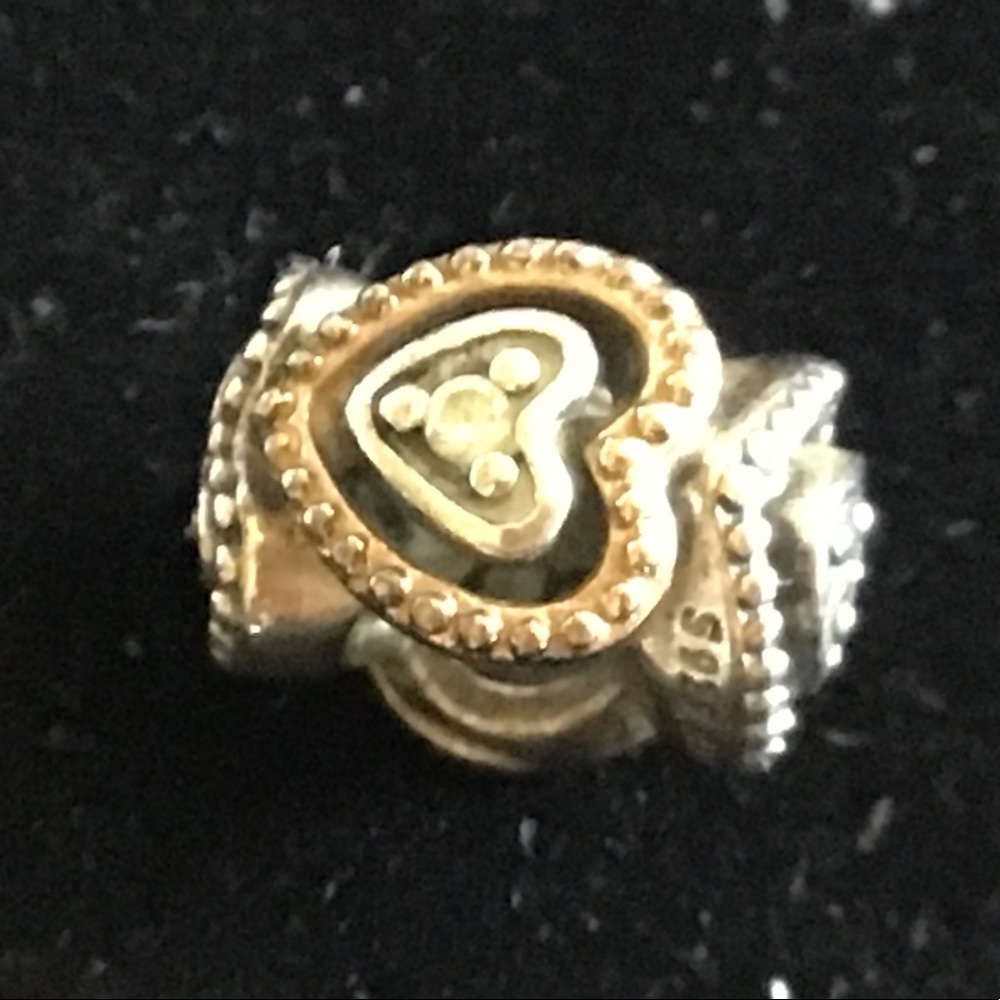 A pair of Pandora two tone charms - Picture 2 of 8